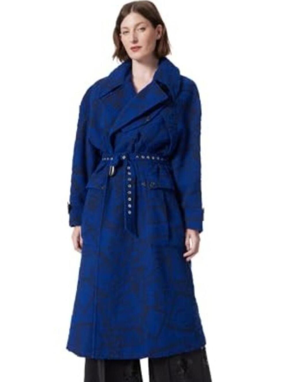 DEE OCLEPPO Women's Myah Military Styled Coat, Sodalite Blue